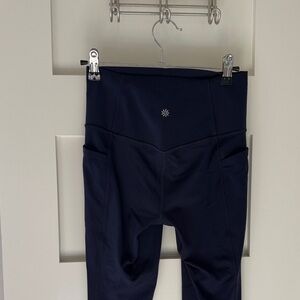 like- new ATHLETA navy blue athletic pants with POCKETS!